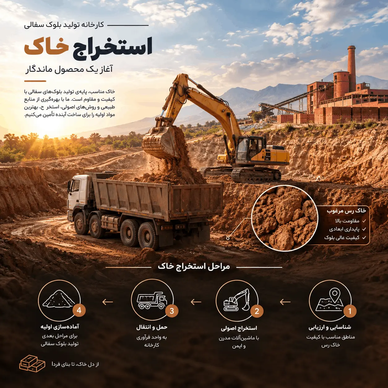 استخراج خاک